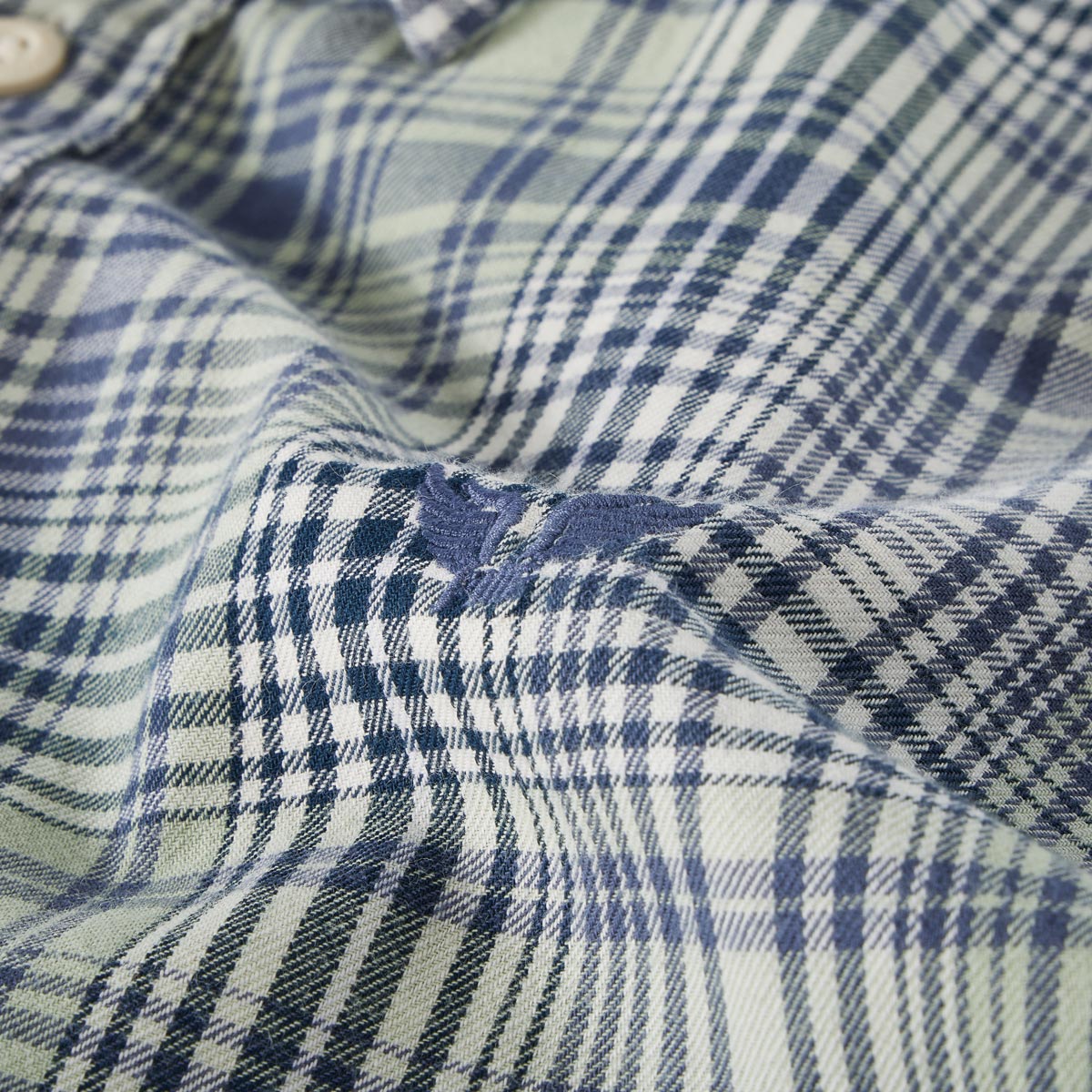 PME LEGEND Kariertes Flanellhemd grün