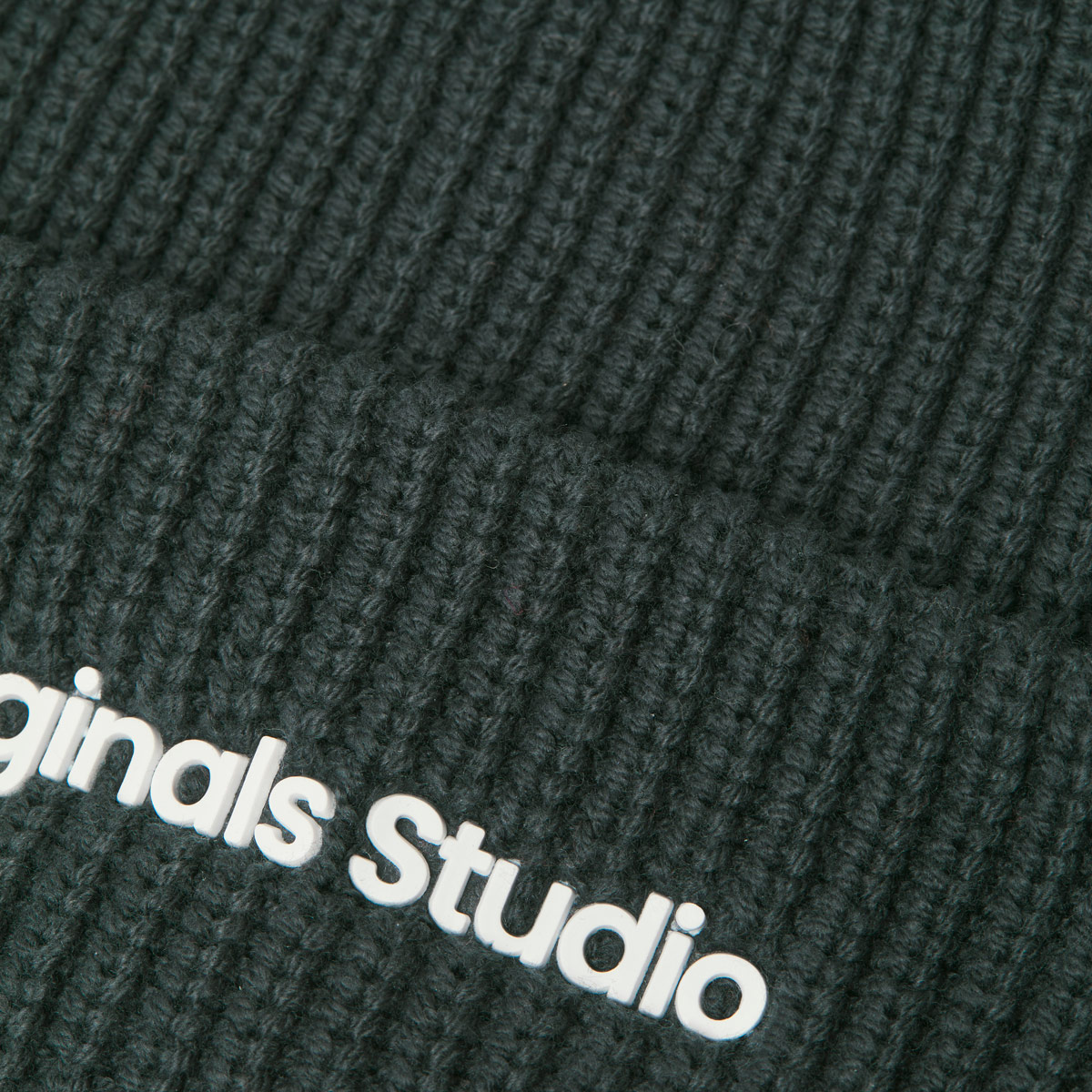 Jack&Jones Mütze aus Baumwollmischung waldgrün