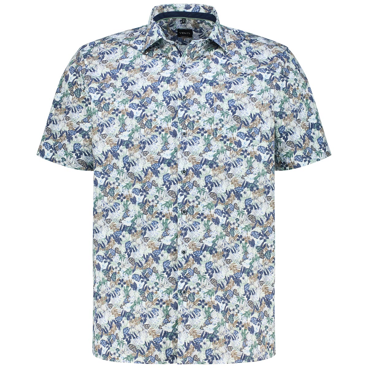 Businesshemd mit floralem Muster