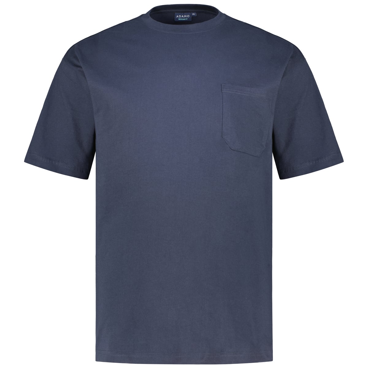 ADAMO Basic T-Shirt mit Brusttasche dunkelblau ADAMO Basic T-Shirt mit Brusttasche dunkelblau