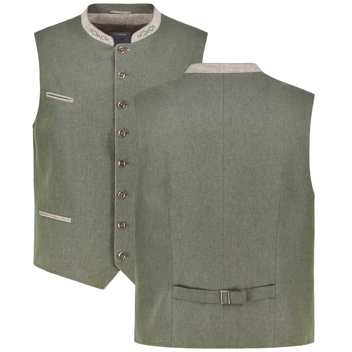 Weis Trachtenweste mit Leinen Farbe grün Größe: 68 günstig online kaufen