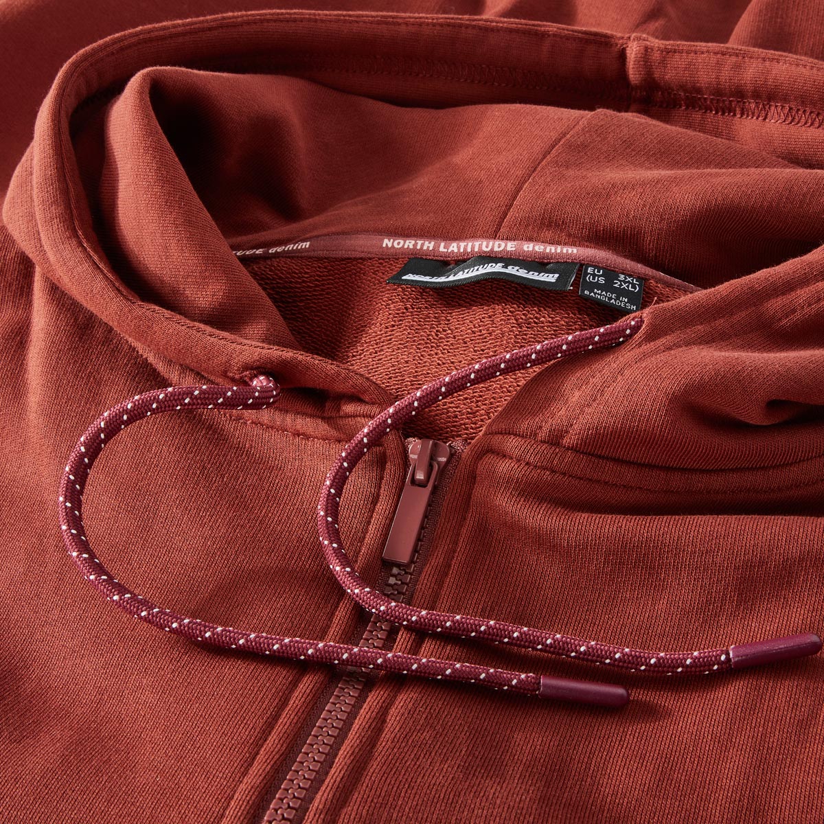 North Kapuzenjacke aus Baumwolle rot