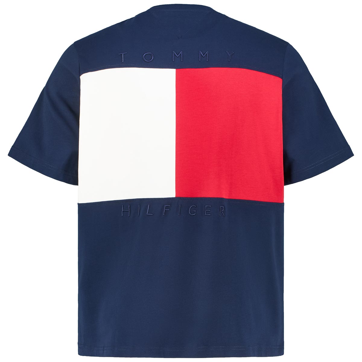 Tommy Hilfiger T-Shirt mit Label-Stickerei dunkelblau
