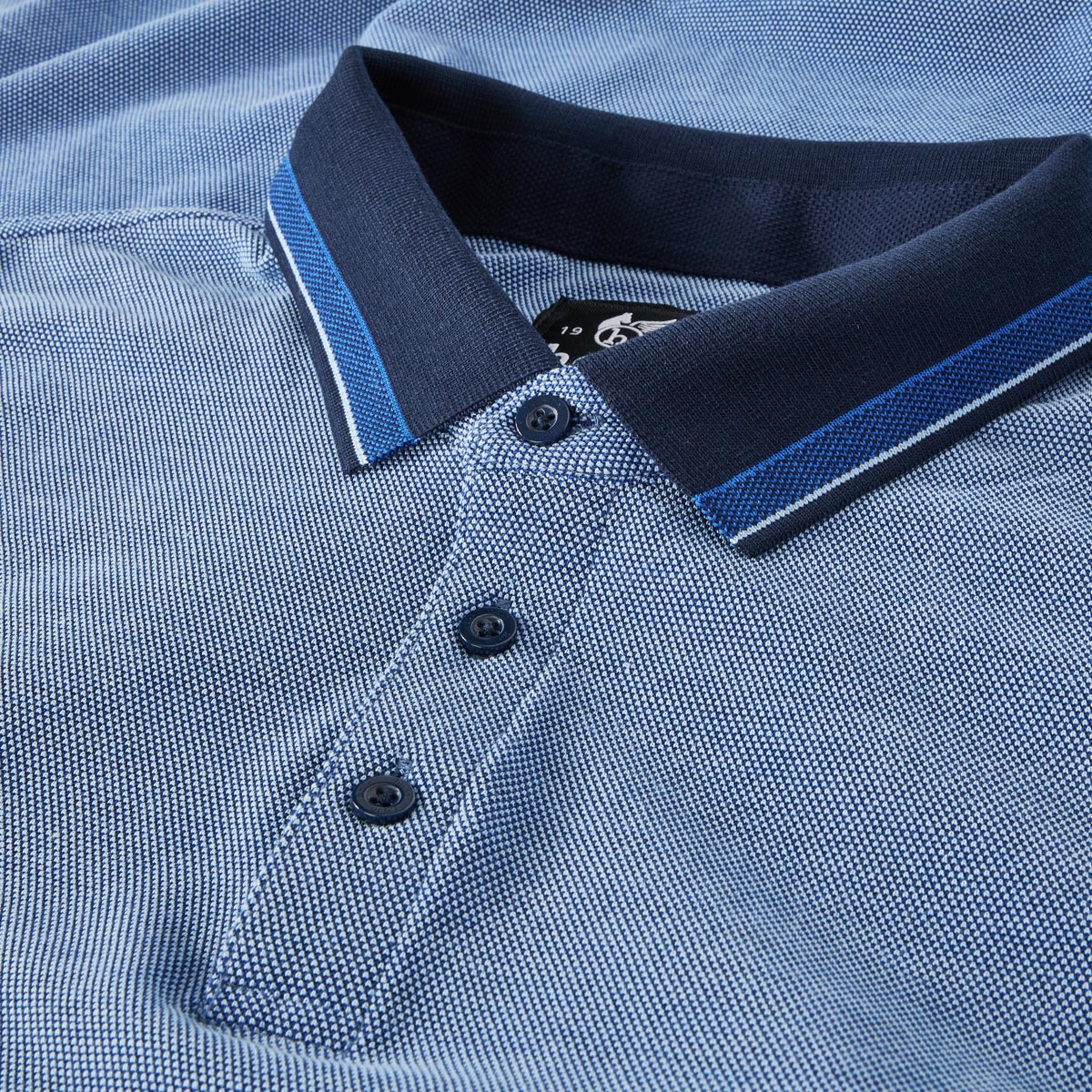 Hajo Poloshirt "Stay Fresh", bügelfrei dunkelblau