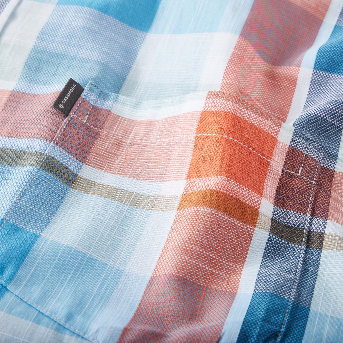 CASA MODA Freizeithemd mit Karomuster türkis