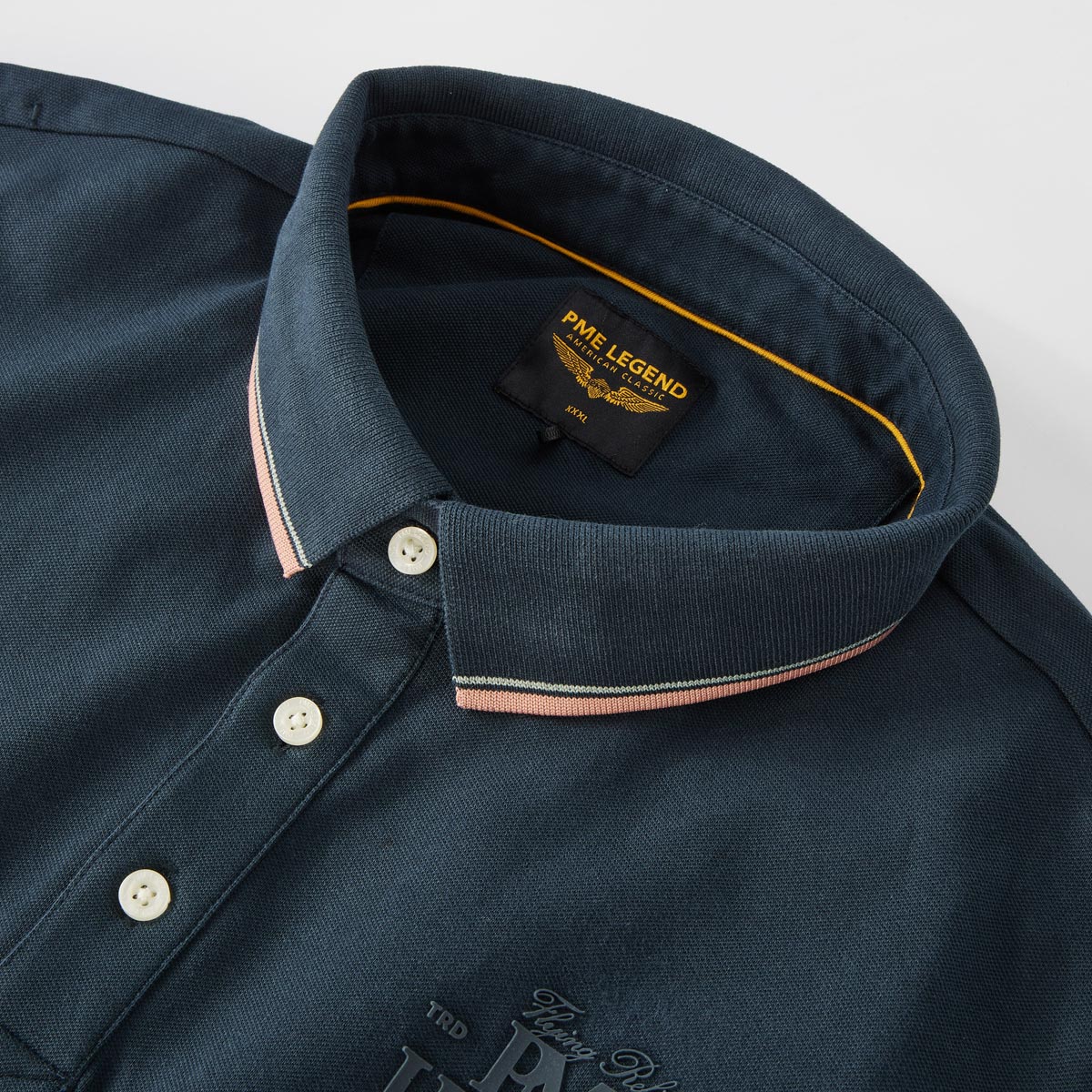 PME LEGEND Poloshirt mit Stretch dunkelblau