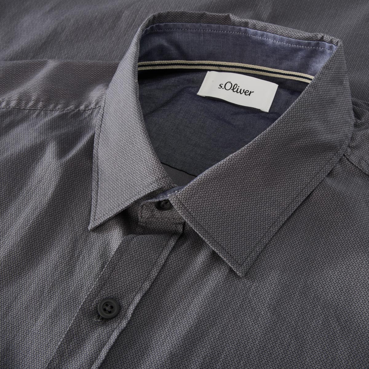 s.Oliver Freizeithemd aus Baumwolle schwarz