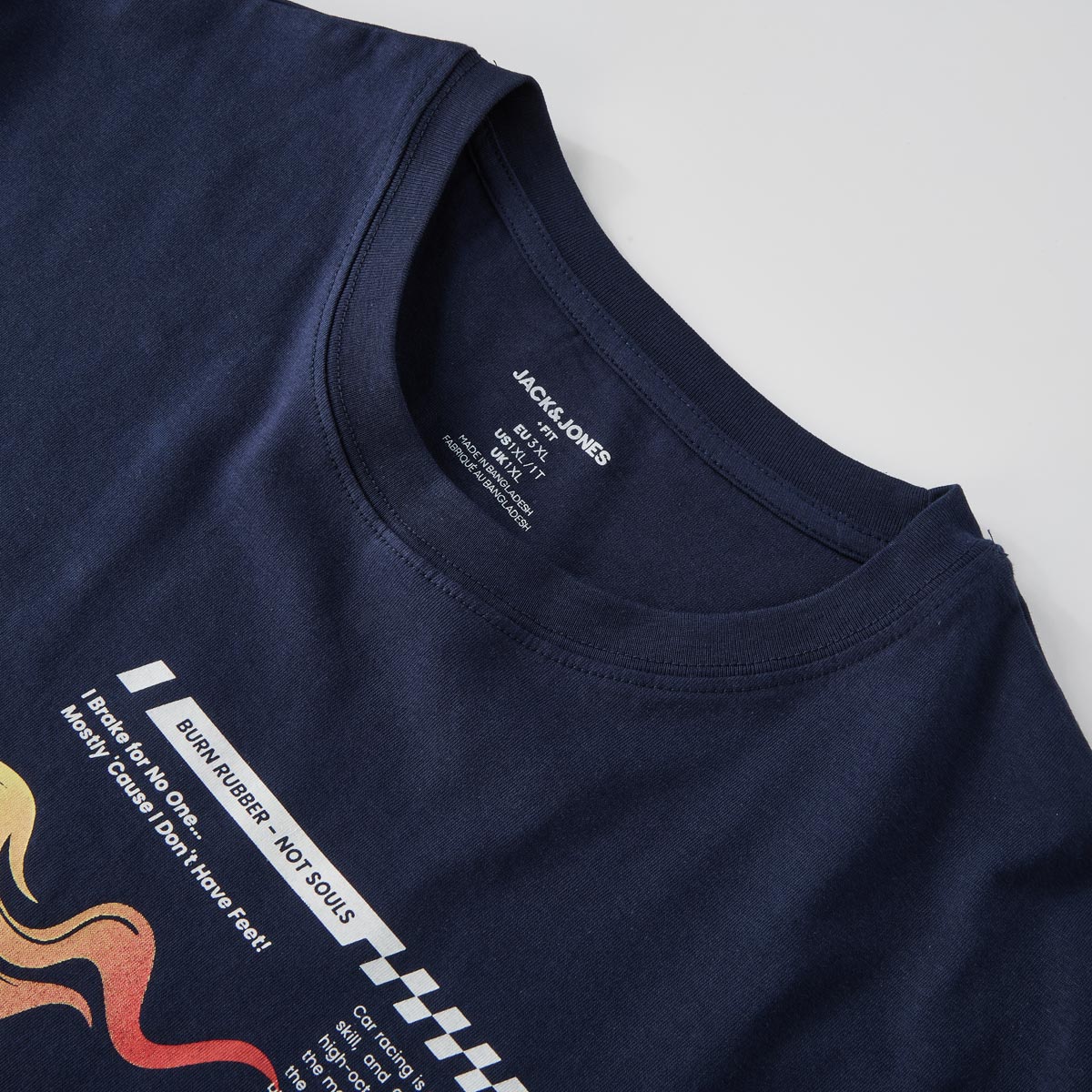 Jack&Jones T-Shirt mit Motiv-Print blau