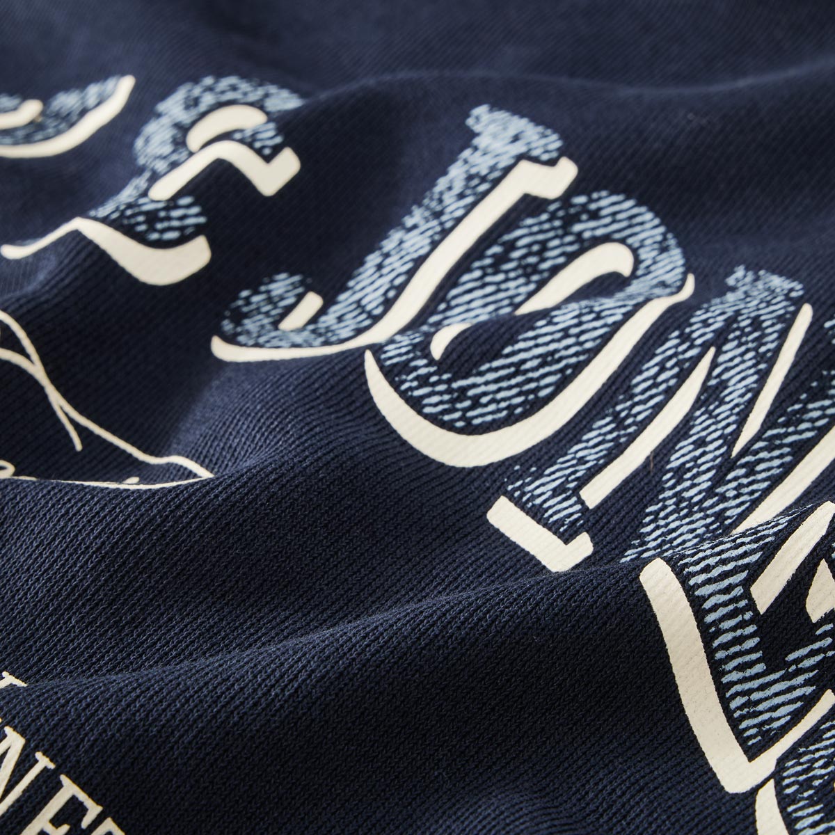 Jack&Jones Hoodie mit Label-Print blau