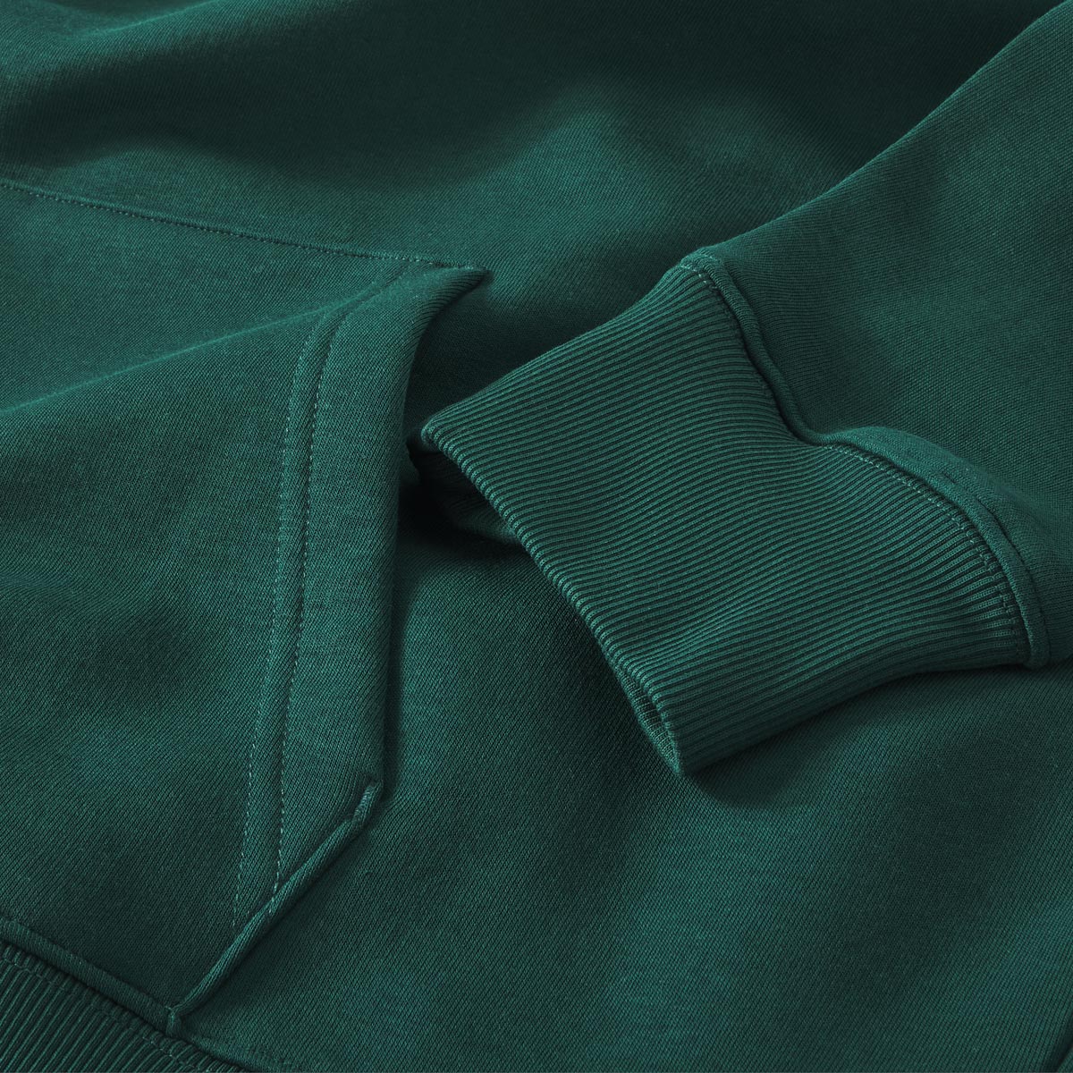 Gant Basic-Hoodie aus Baumwoll-Mix dunkelgrün