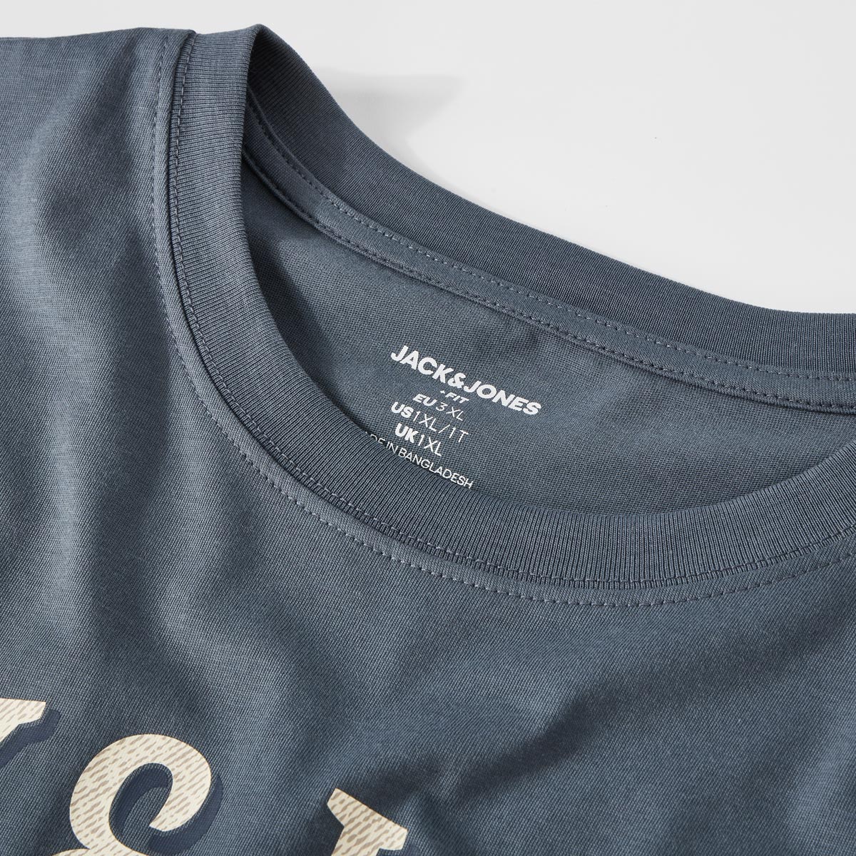 Jack&Jones T-Shirt mit Label-Print grau