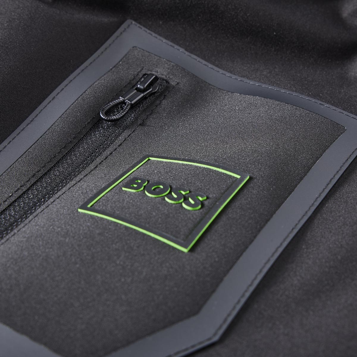 BOSS Steppjacke mit Daunen-Feder-Füllung, wasserabweisend grün