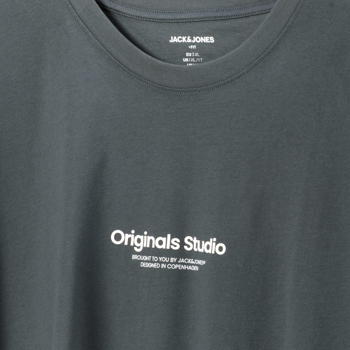 Jack&Jones T-Shirt mit Label-Print waldgrün