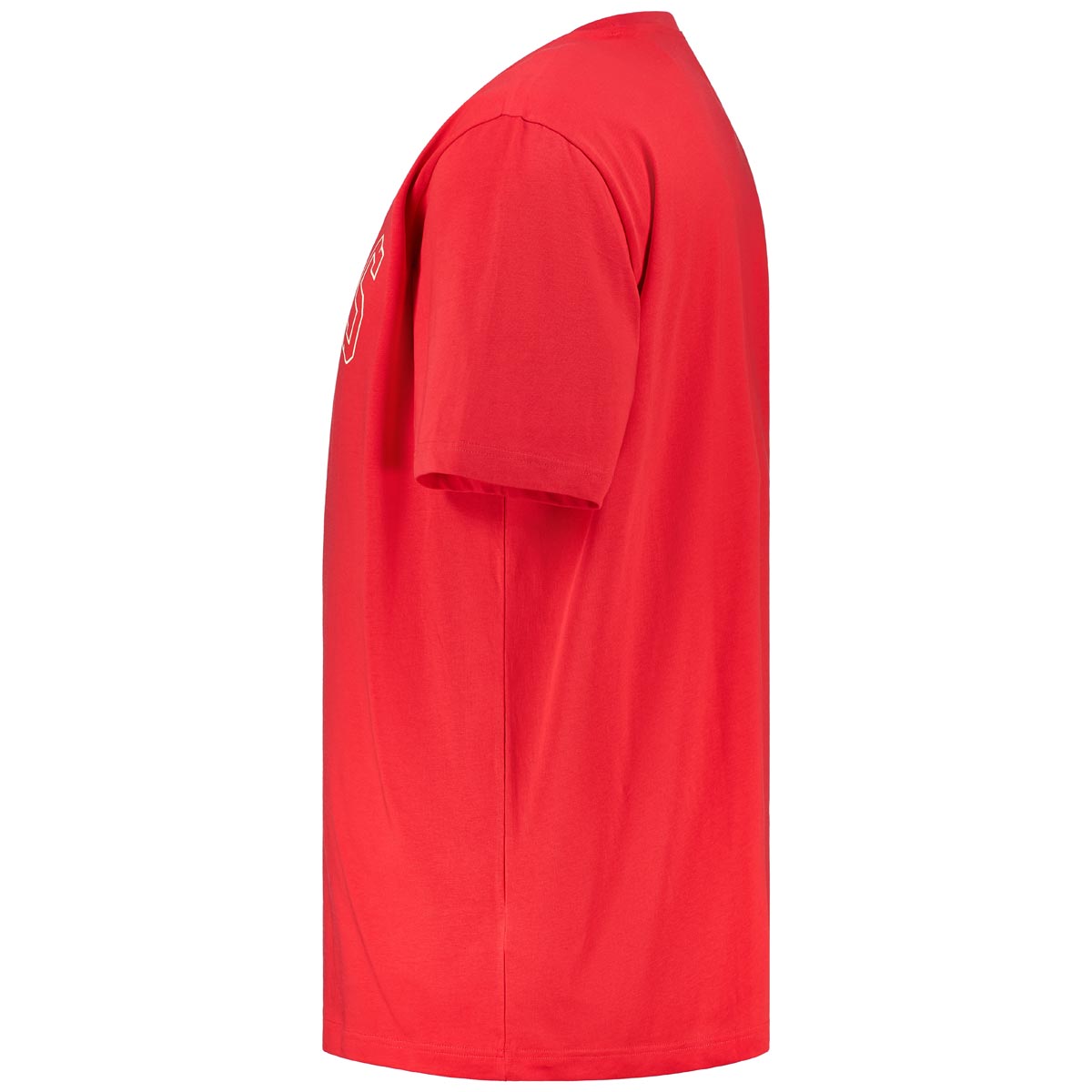 adidas T-Shirt mit Label-Print rot