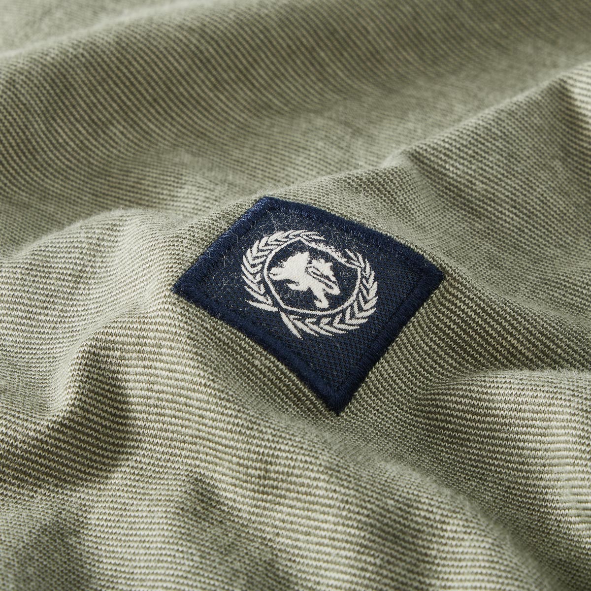 Lerros Longsleeve mit Serafinokragen khaki