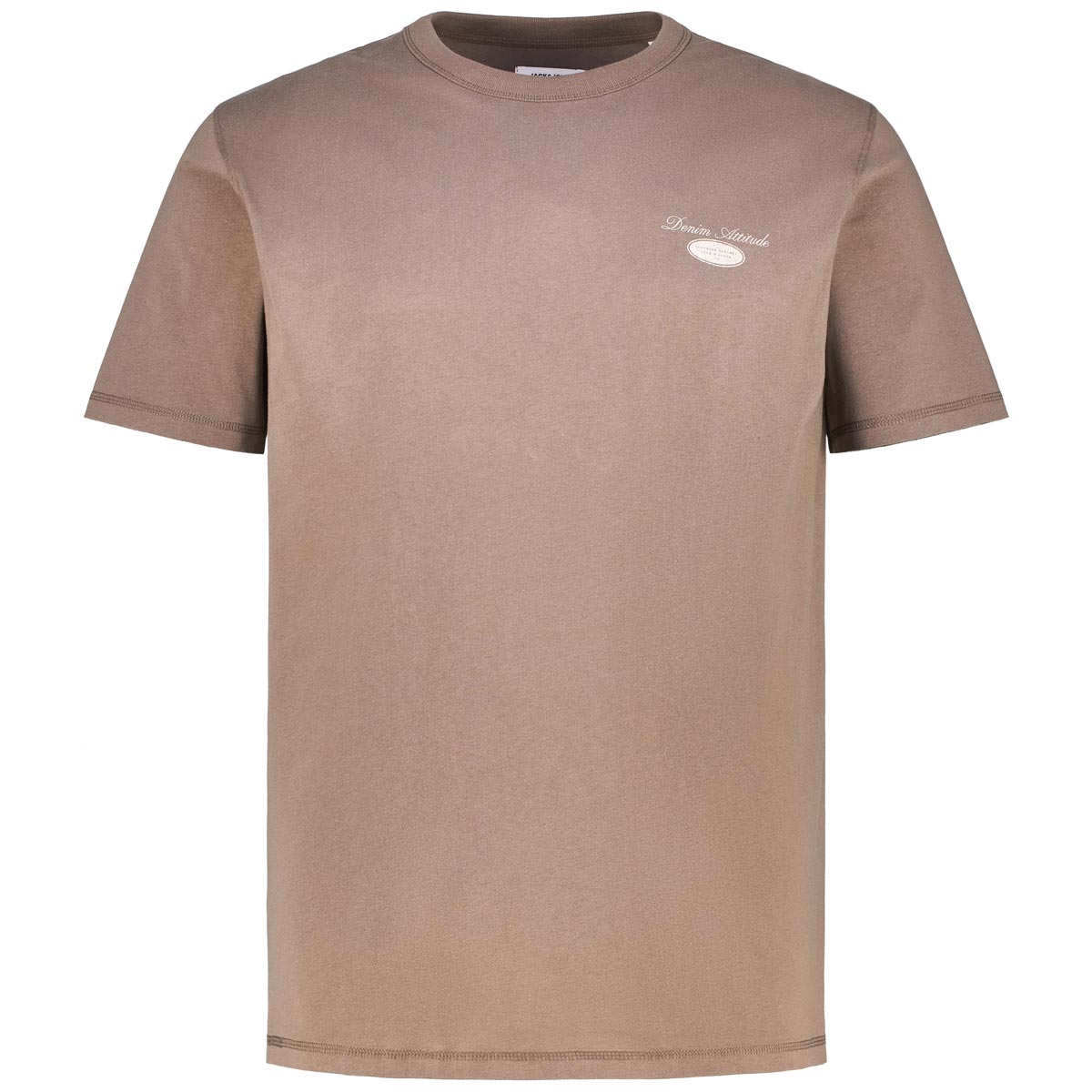 Jack&Jones T-Shirt mit Print auf Vorder- und Rückseite Farbe mittelbraun Gr günstig online kaufen