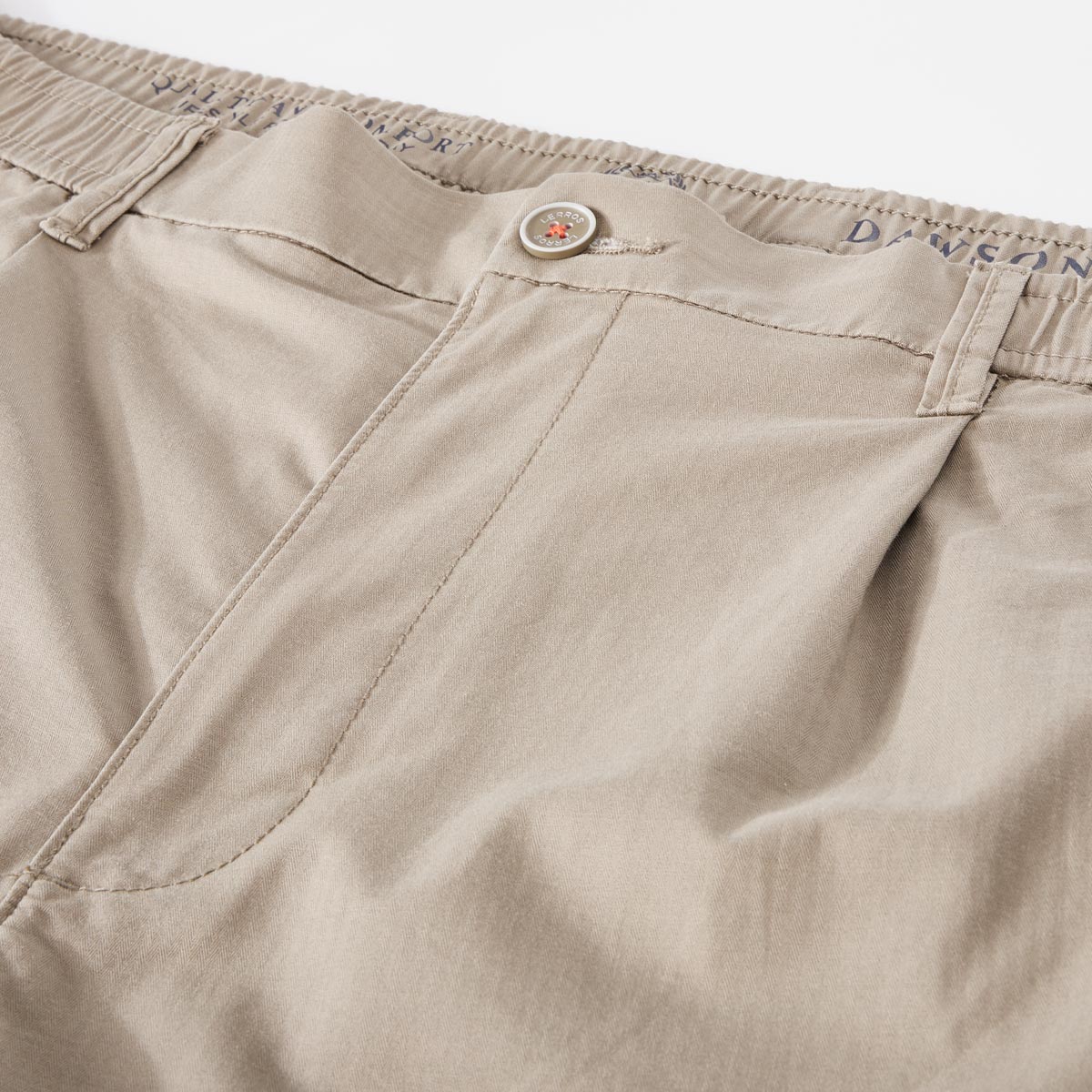 Lerros Stretch-Chino-Shorts, leicht sand