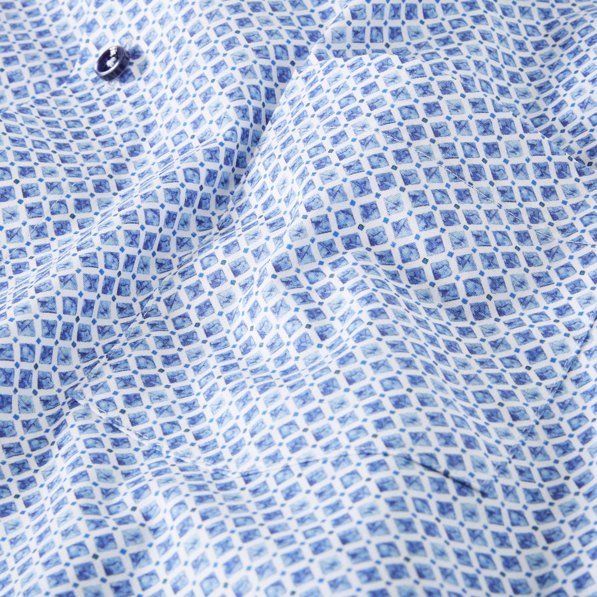 CASA MODA Businesshemd mit Allover-Muster blau