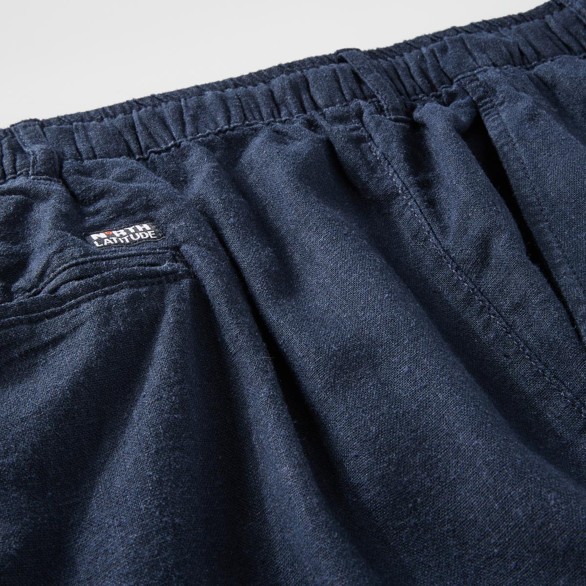 North Chino mit Leinen, Regular Fit dunkelblau