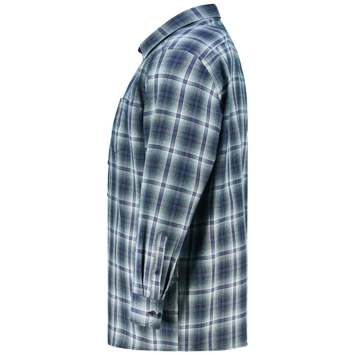 CASA MODA Kariertes Freizeithemd blau/grau
