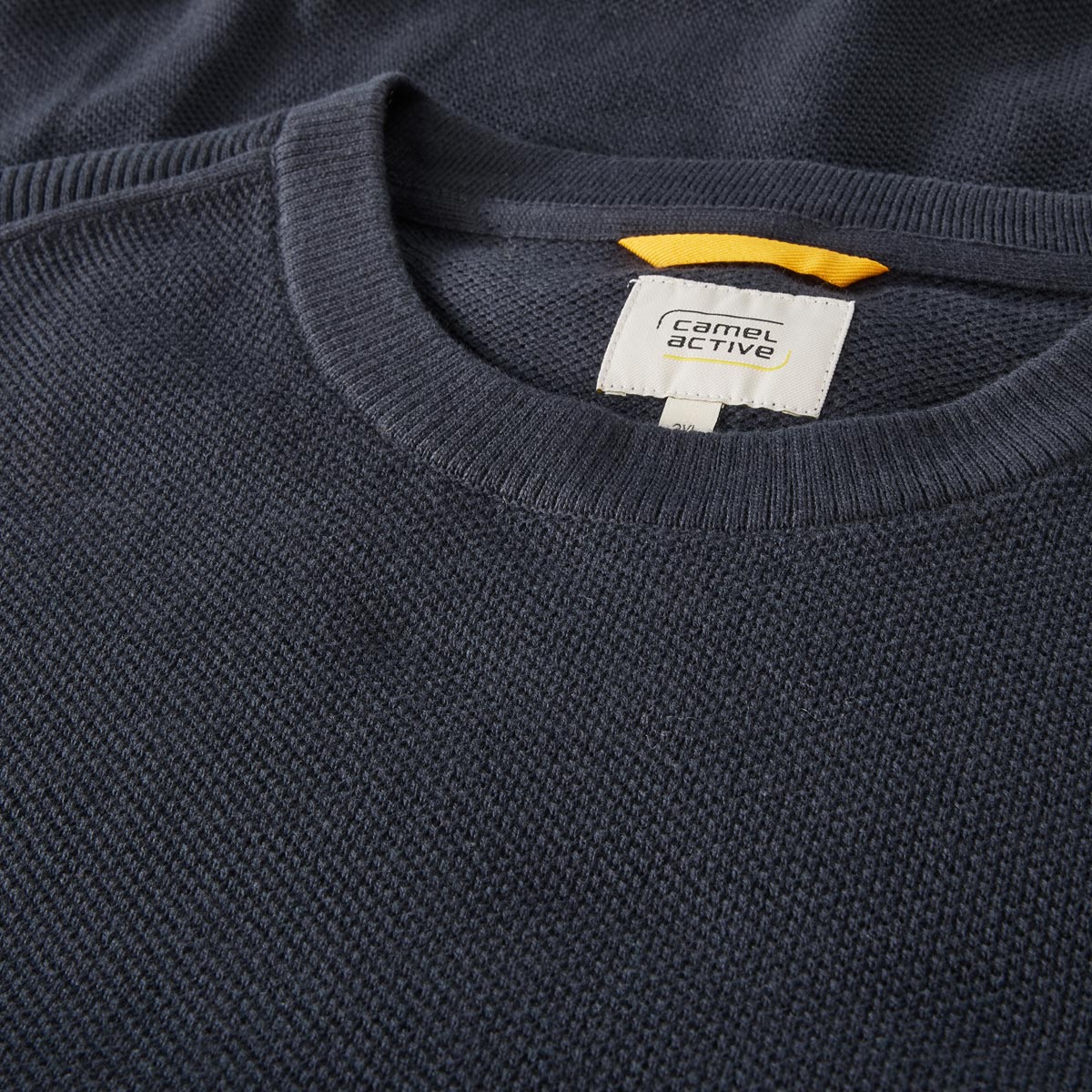 camel active Pullover mit Struktur dunkelblau