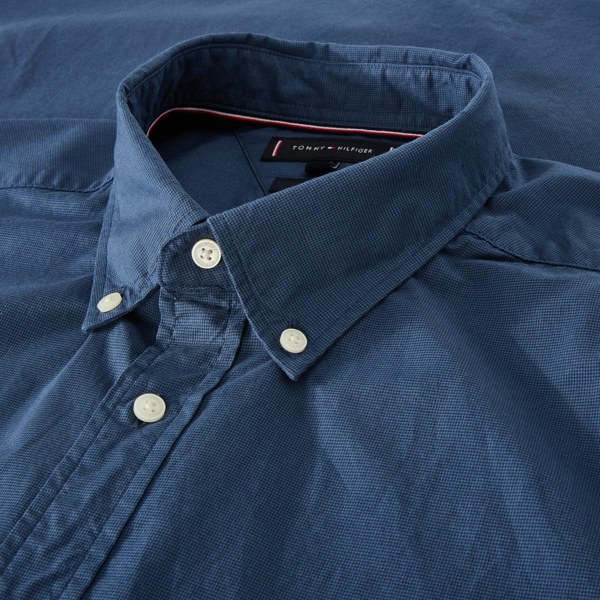 Tommy Hilfiger Freizeithemd aus Baumwolle blau