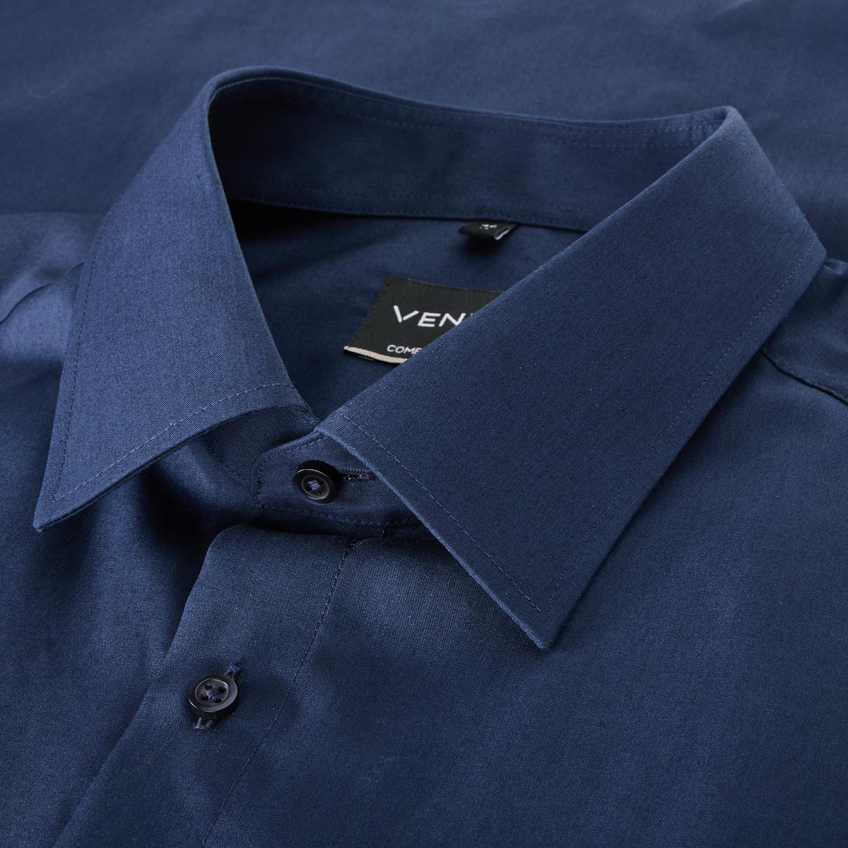 CASA MODA Businesshemd aus Baumwolle jeansblau