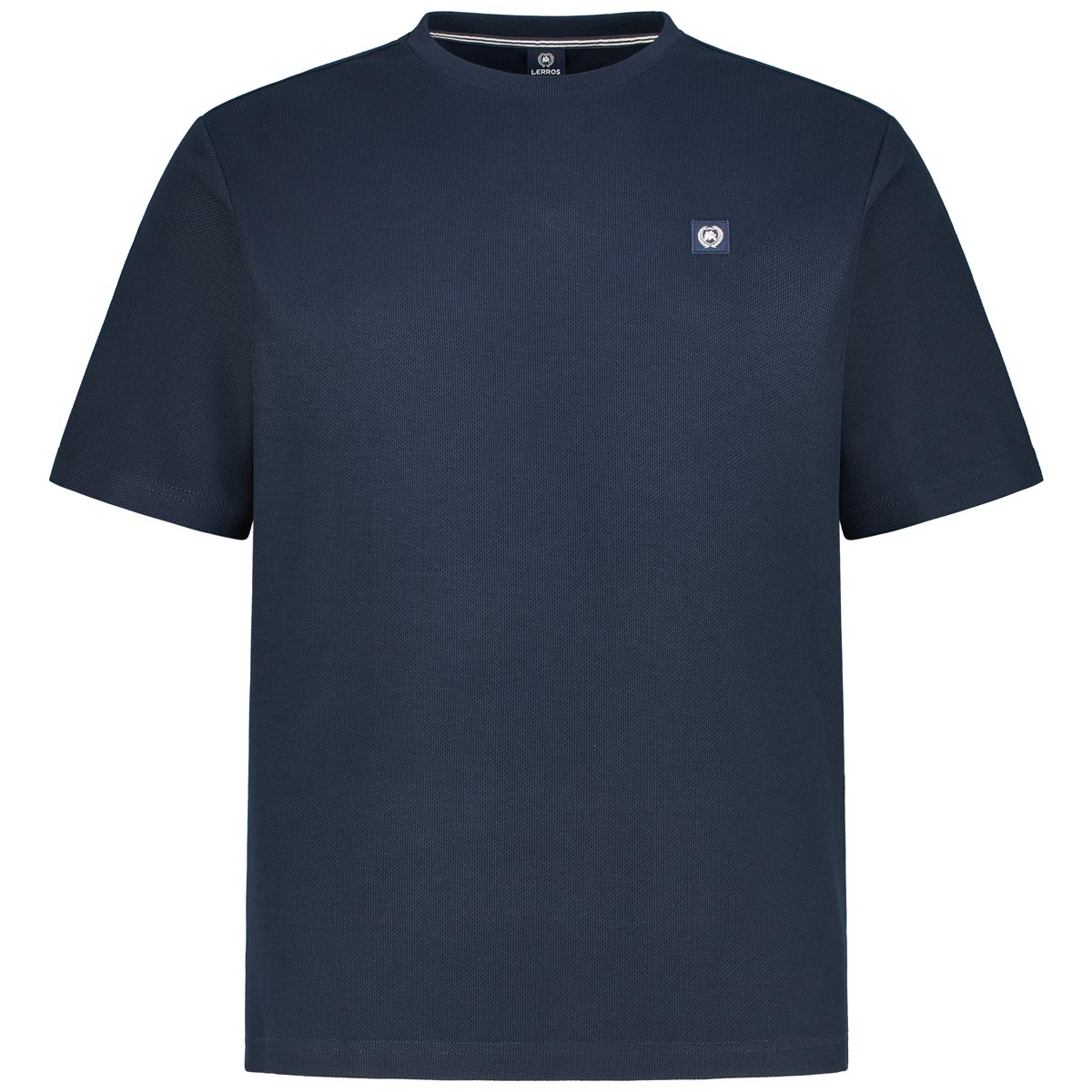 Lerros T-Shirt mit Strukturgewebe Farbe blau Größe: 5XL günstig online kaufen