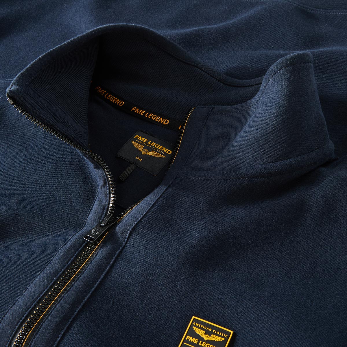 PME LEGEND Sweatshirt mit Elasthan dunkelblau