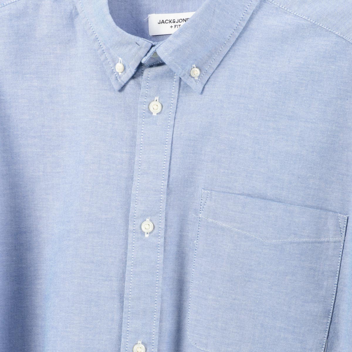 Jack&Jones Freizeithemd mit Elasthan blau