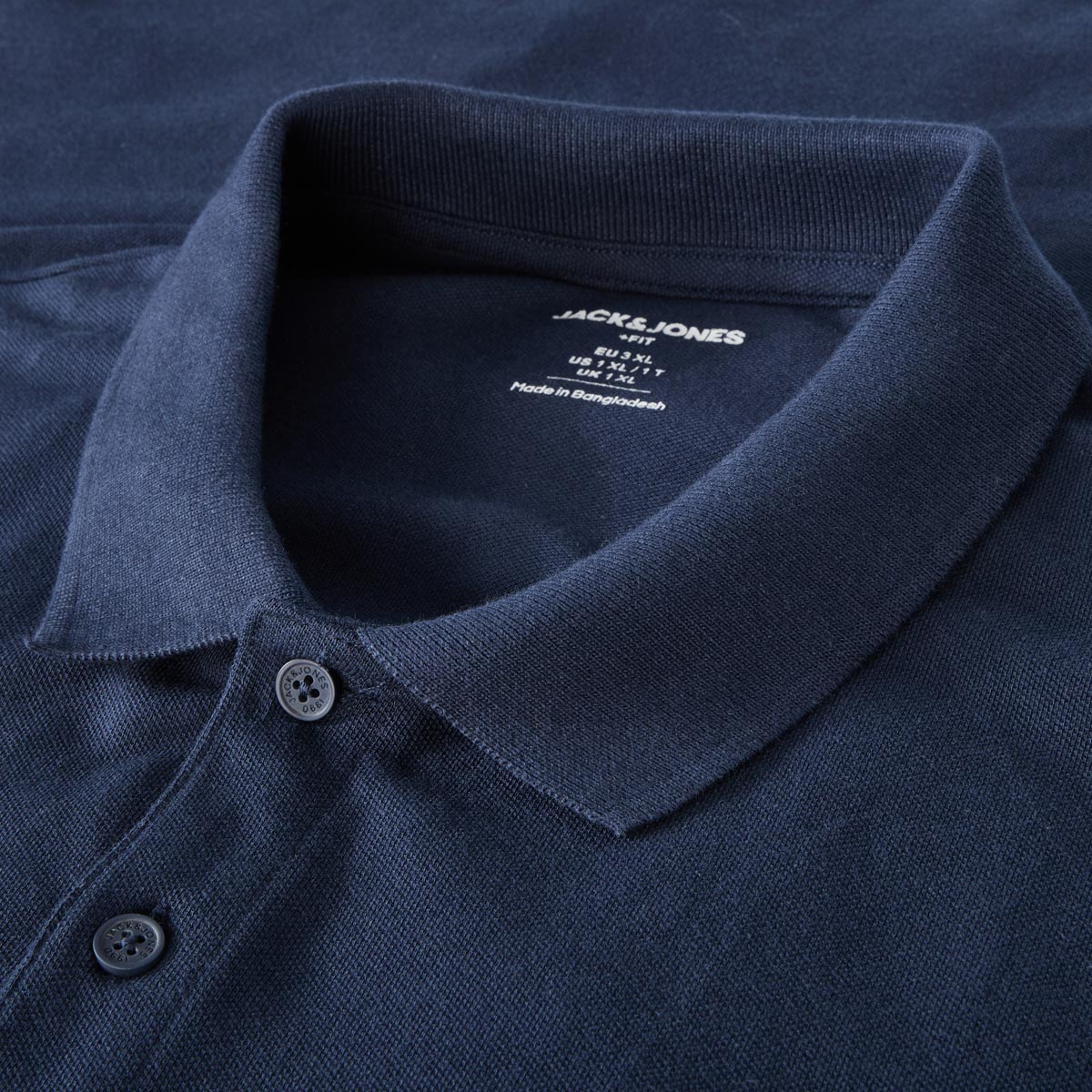 Jack&Jones Poloshirt mit Label-Print blau