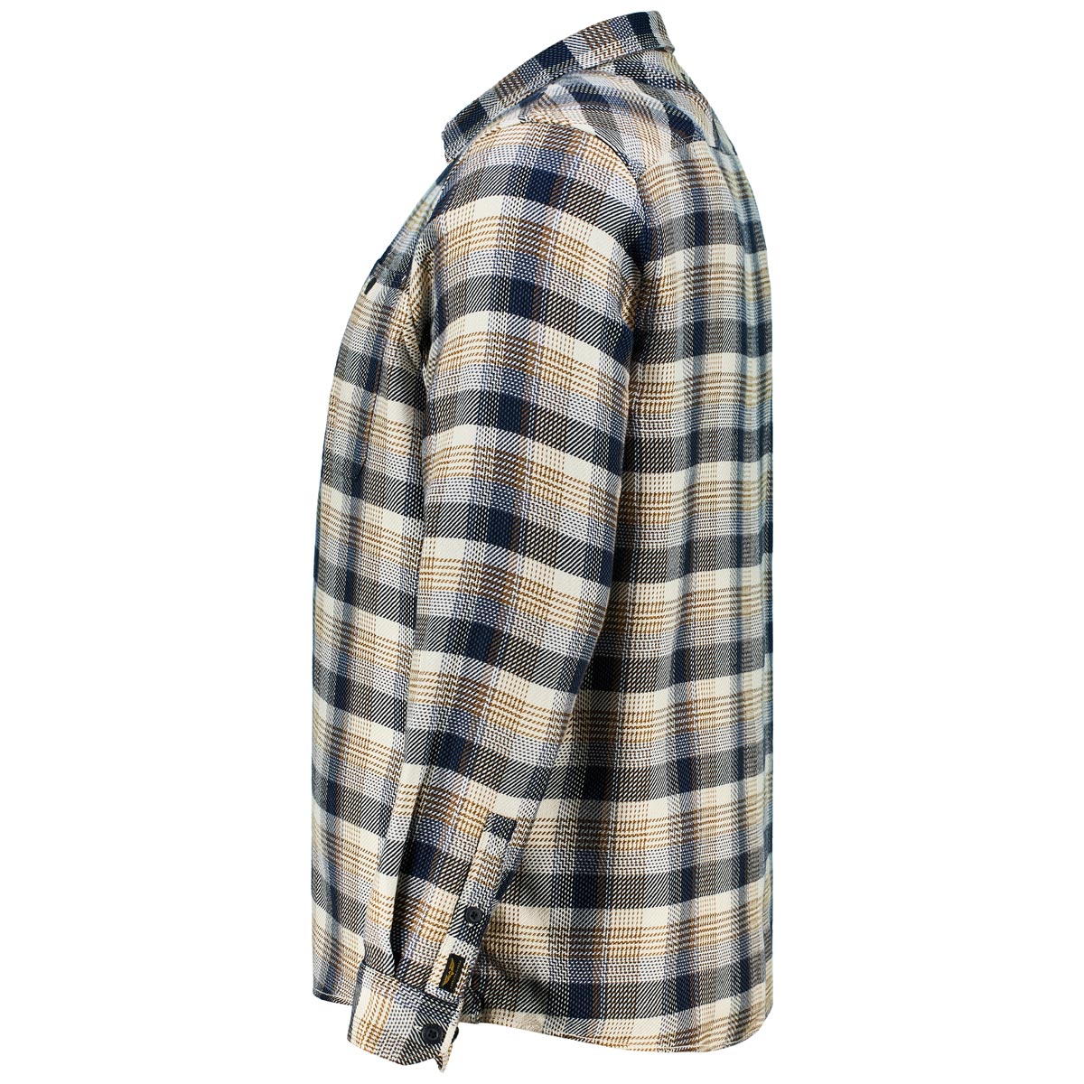 PME LEGEND Flanellhemd mit Biobaumwolle gelb