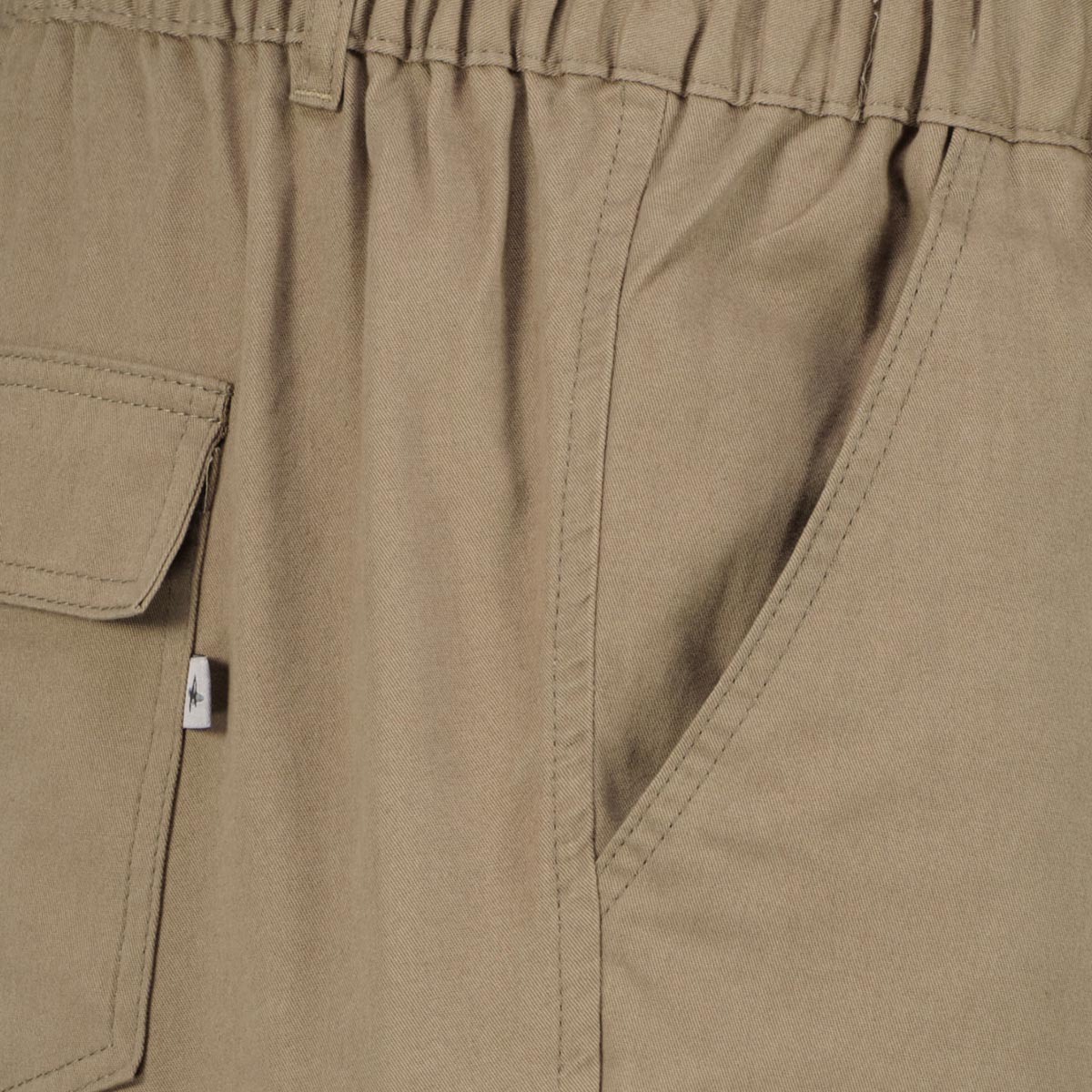 Abraxas Zipp-off Hose mit Gummibund khaki