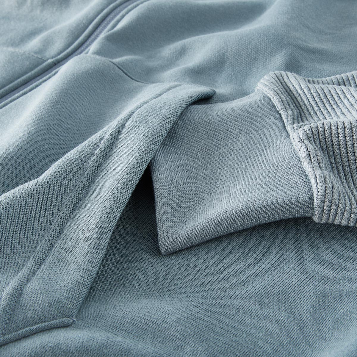 Jack&Jones Sweatjacke aus Materialmix grau