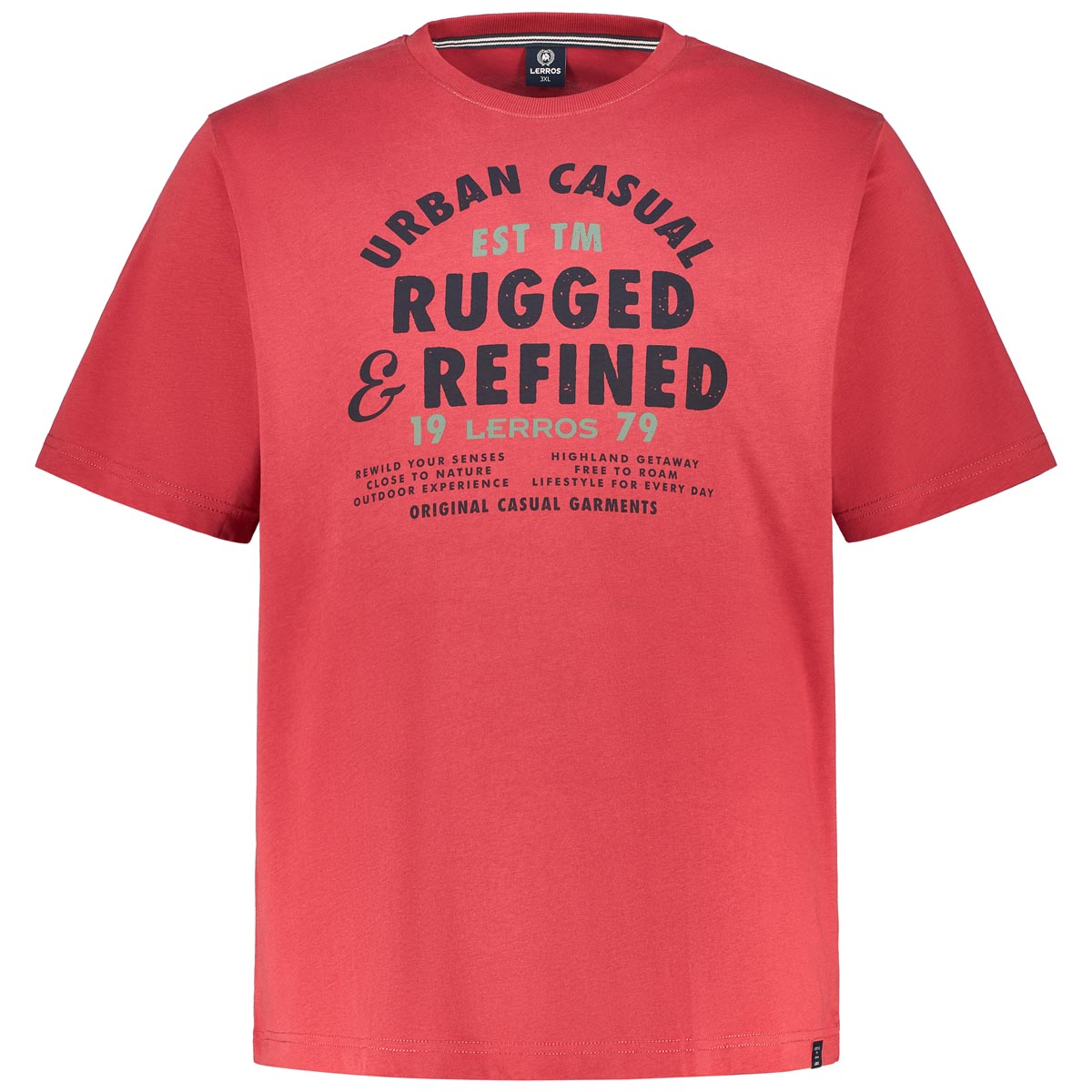 T-Shirt mit Label-Print