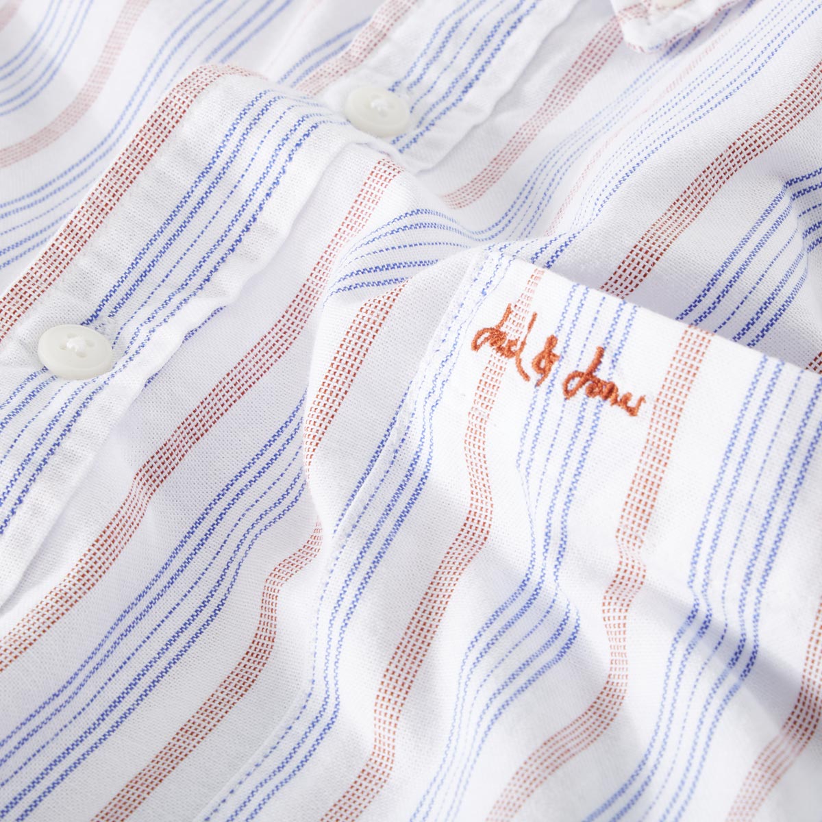 Jack&Jones Freizeithemd mit Streifen weiß