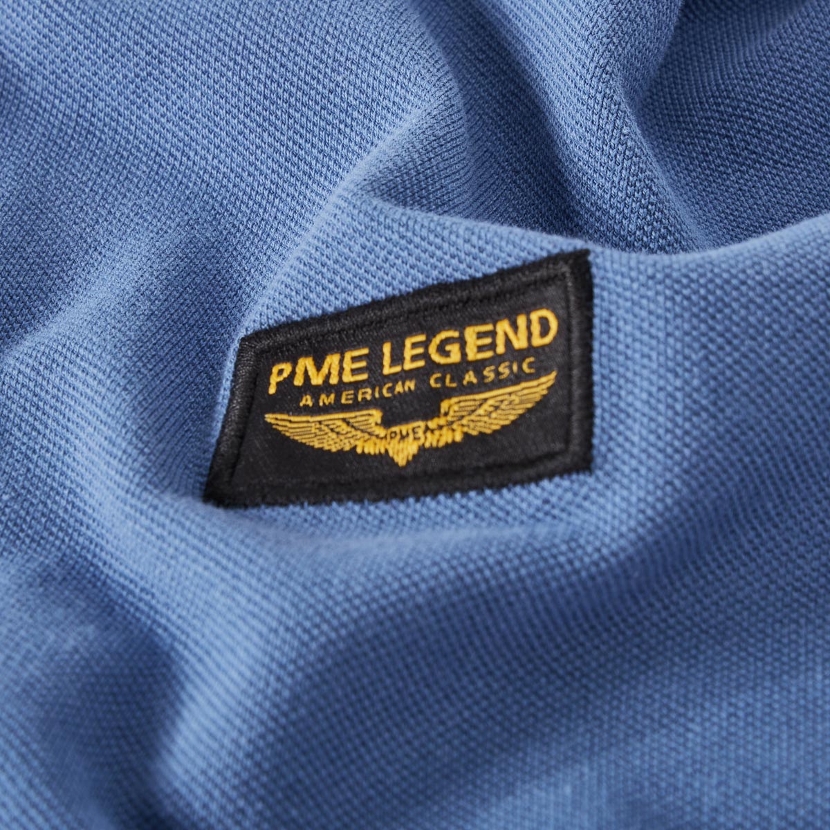 PME LEGEND Poloshirt mit Elasthan blau