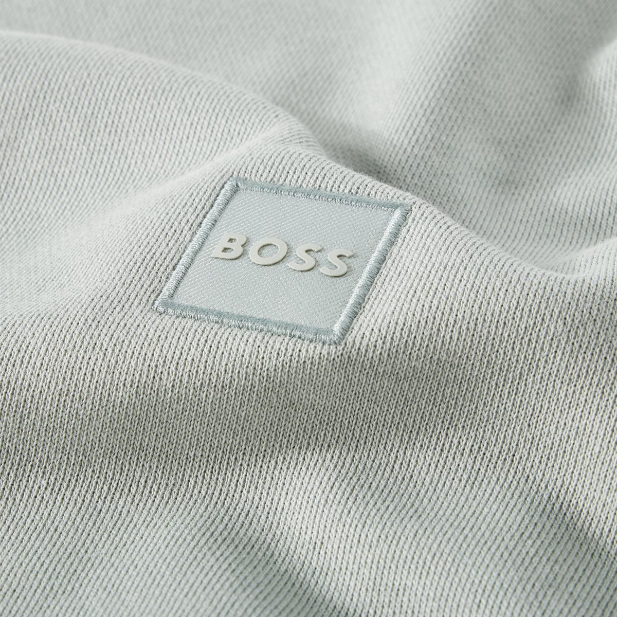 BOSS Sweatshirt aus Biobaumwolle grün
