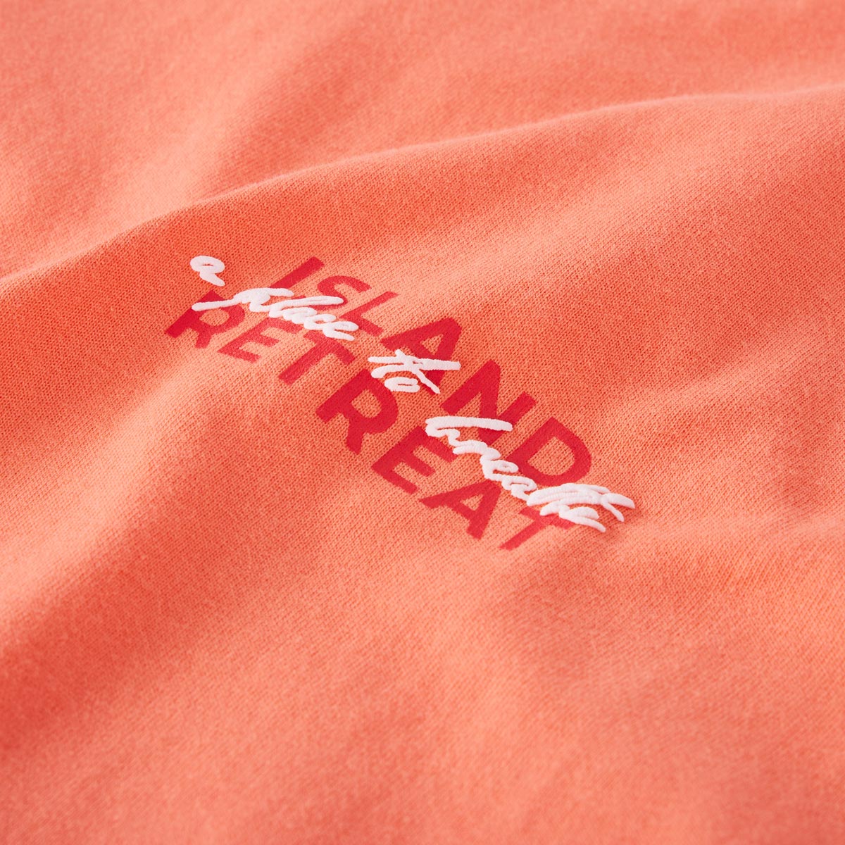 Jack&Jones T-Shirt mit Print auf Vorder- und Rückseite orange