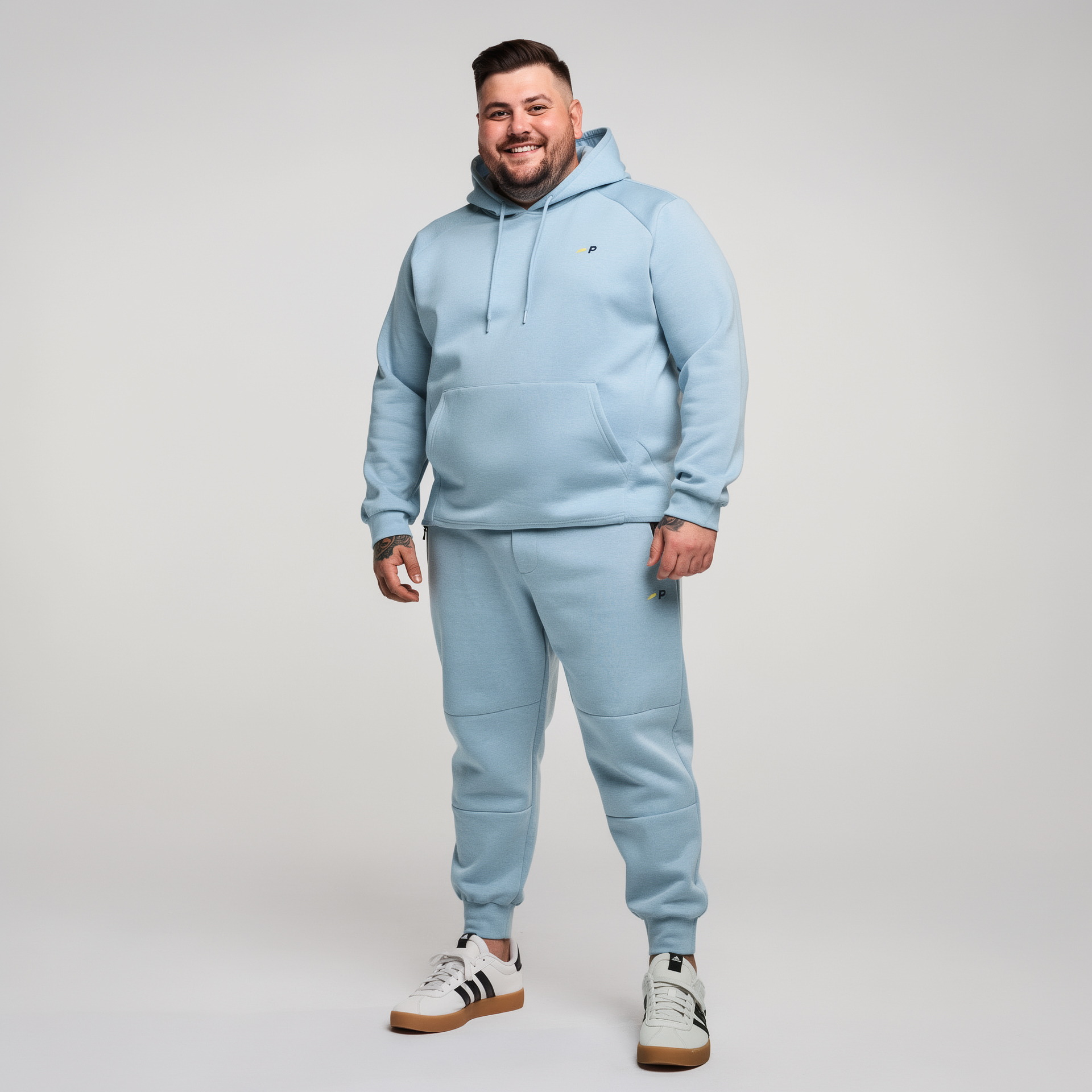 Pfundskerl p ACTIVE Hoodie, elastisch, weich und leicht hellblau