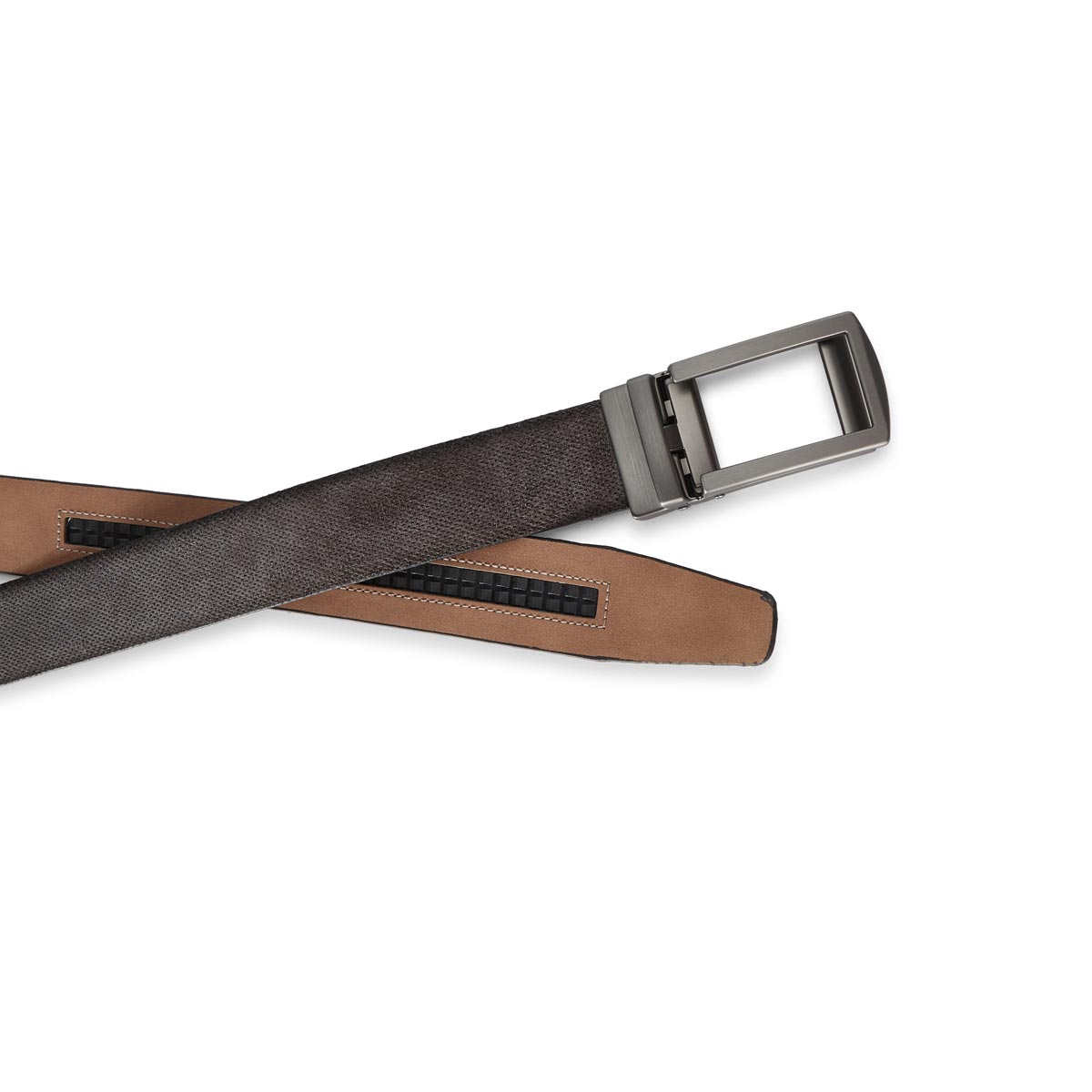 Eurex by Brax Gürtel aus Leder, Überlänge grau