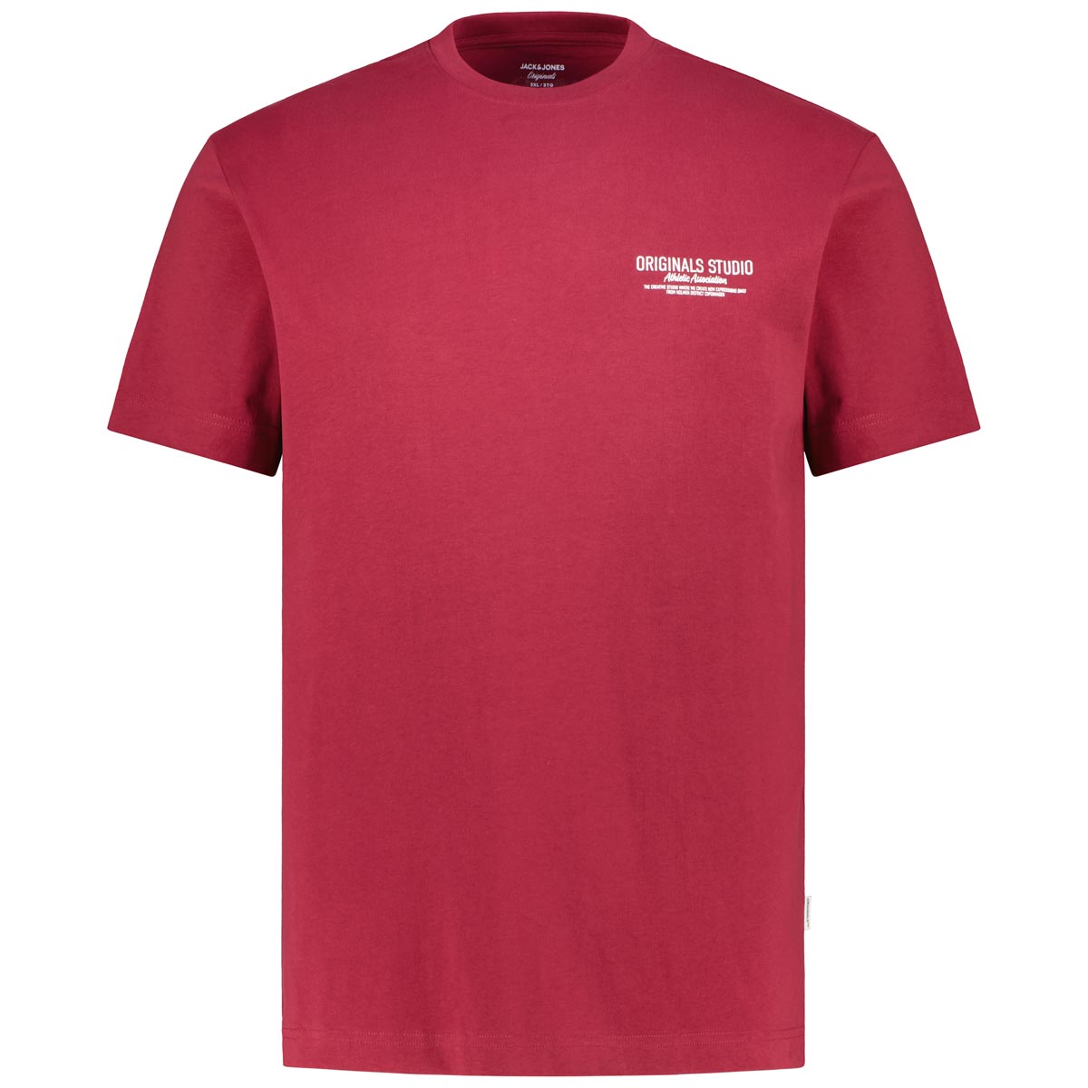 Jack&Jones T-Shirt mit Print auf Vorder- und Rückseite rot
