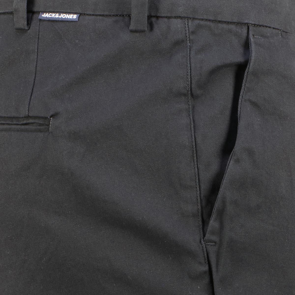 Jack&Jones Stretch-Chinos mit Gürtel schwarz