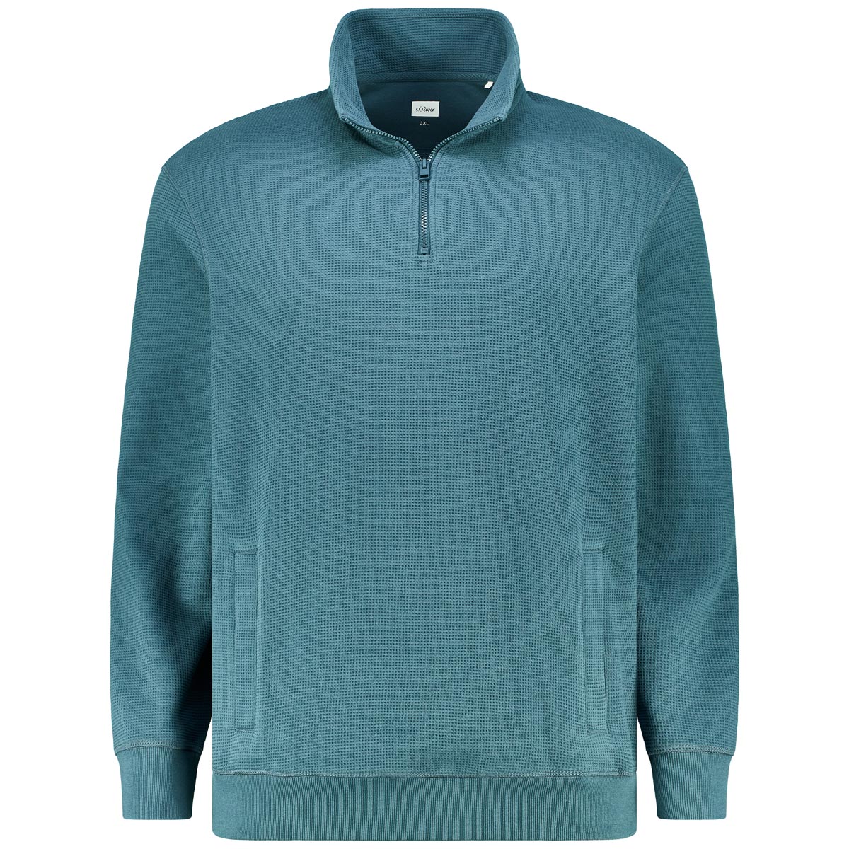 Sweatshirt mit Waffelstruktur
