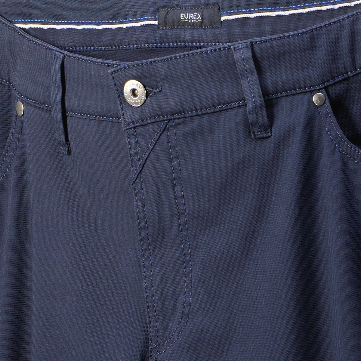 Eurex by Brax Baumwollhose "Luke" mit Stretch, Tapered Fit blau