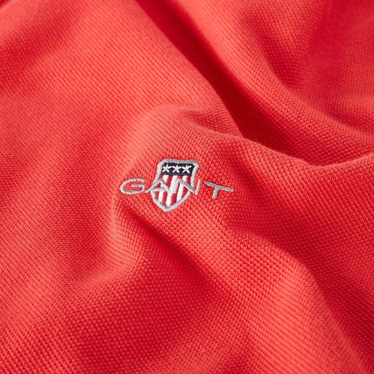 Gant Poloshirt aus Baumwoll-Piqué rot