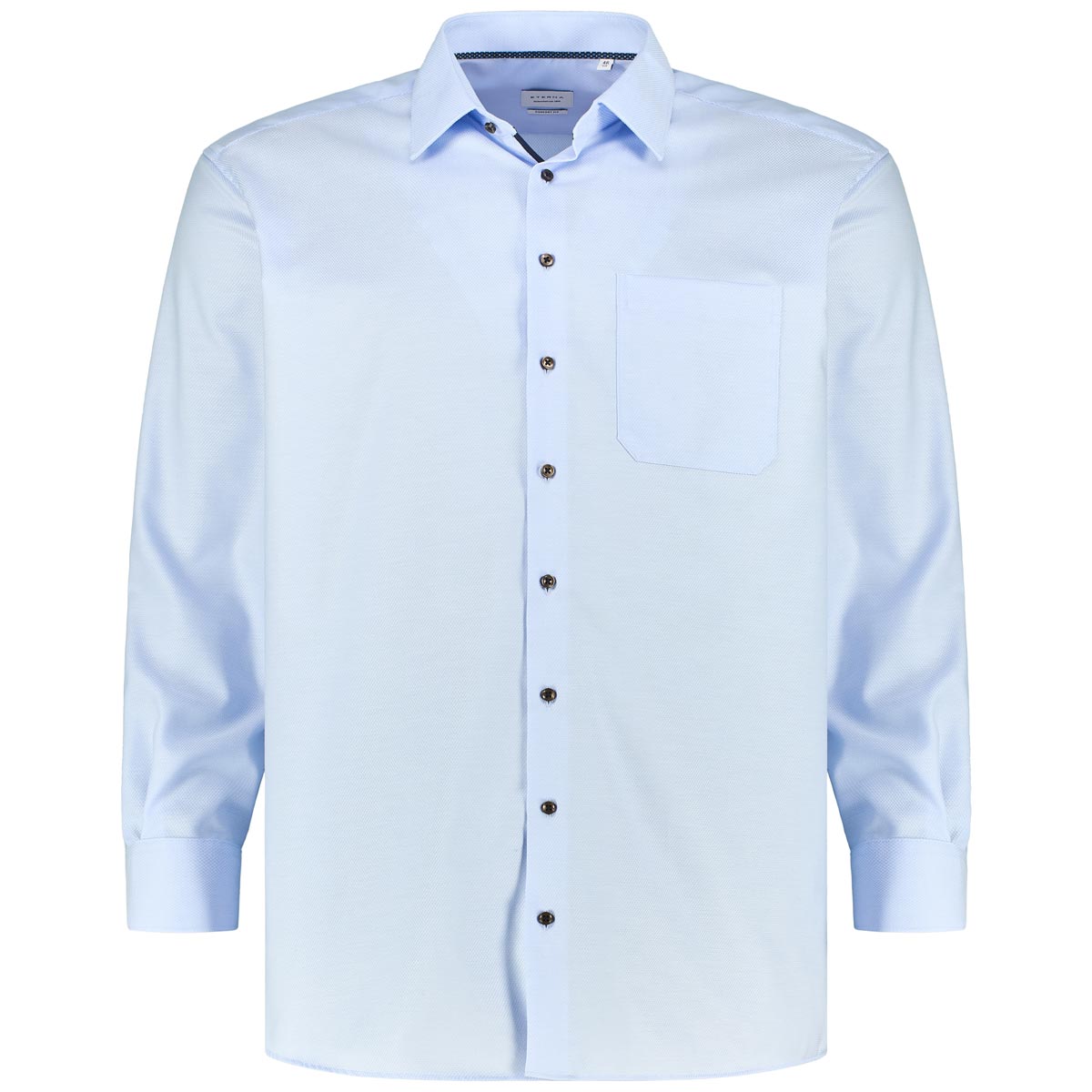 ETERNA Businesshemd aus Baumwolle, bügelfrei Farbe hellblau Größe: 50 günstig online kaufen