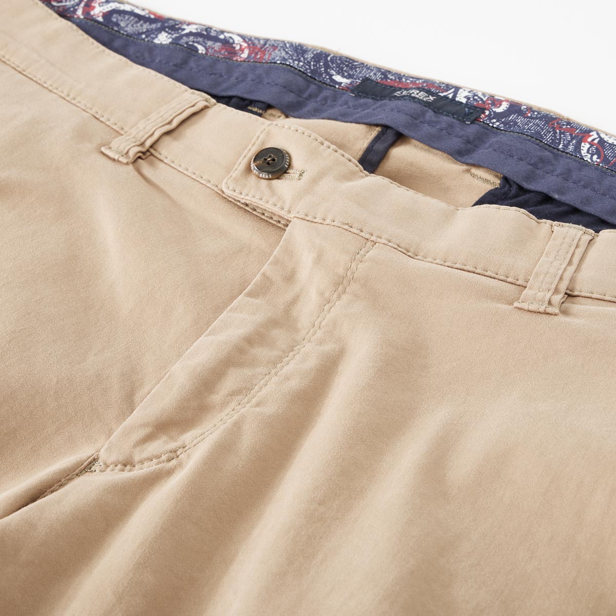 EUREX Stretch-Chinos „Jim“, Regular Fit sand