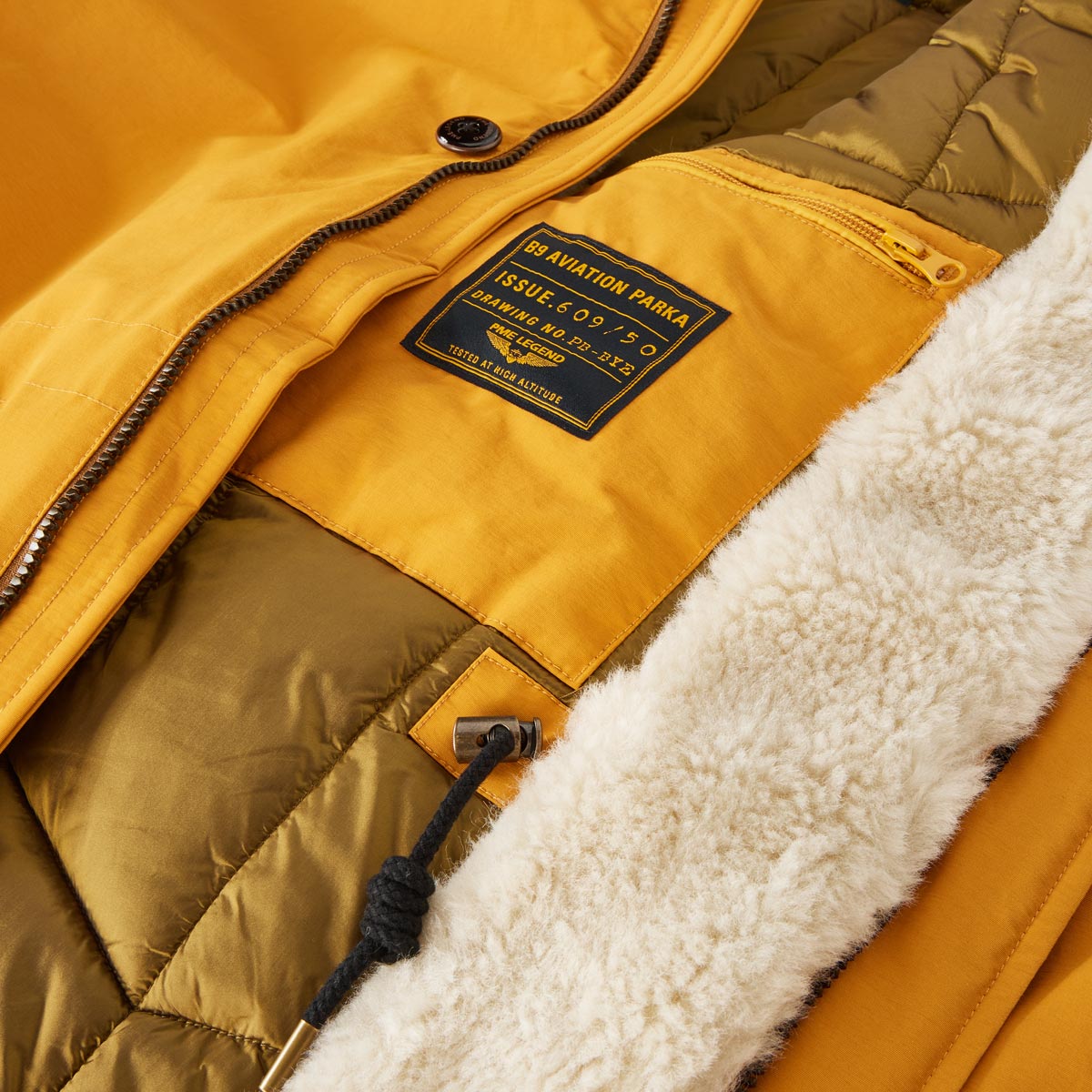 PME LEGEND Winterjacke, wasserabweisend gelb