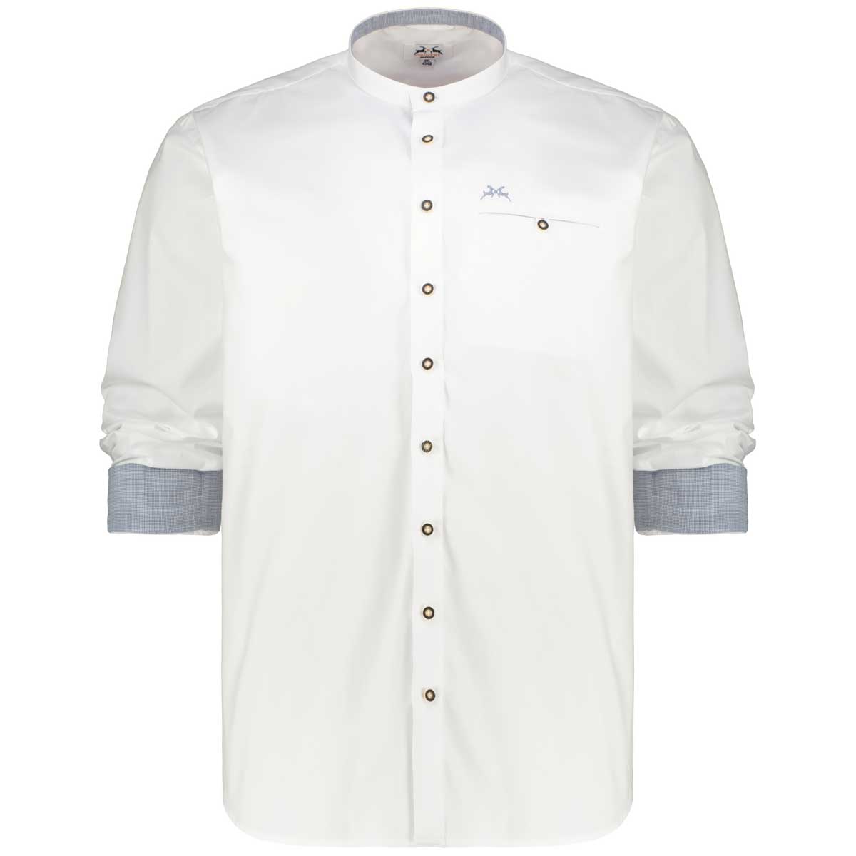 Maddox Trachtenhemd mit Elasthan weiß